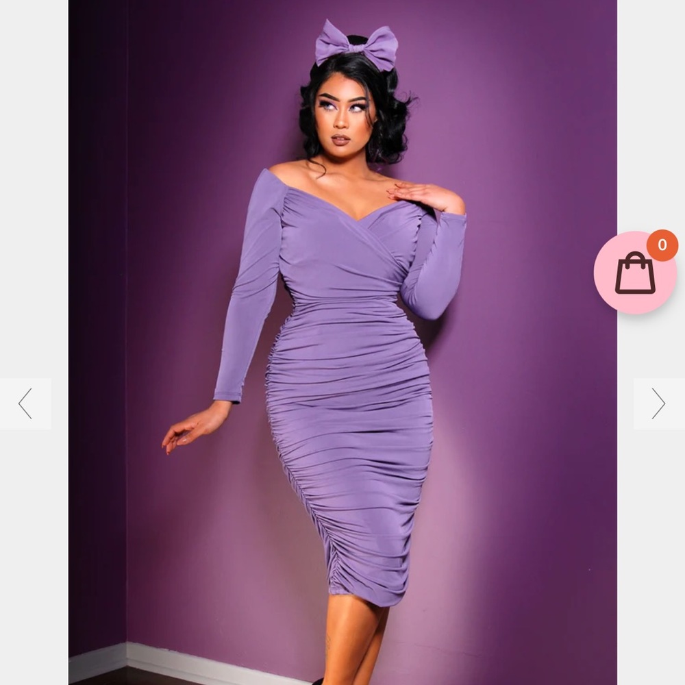 Pin-up Girl Black Wiggle Dress